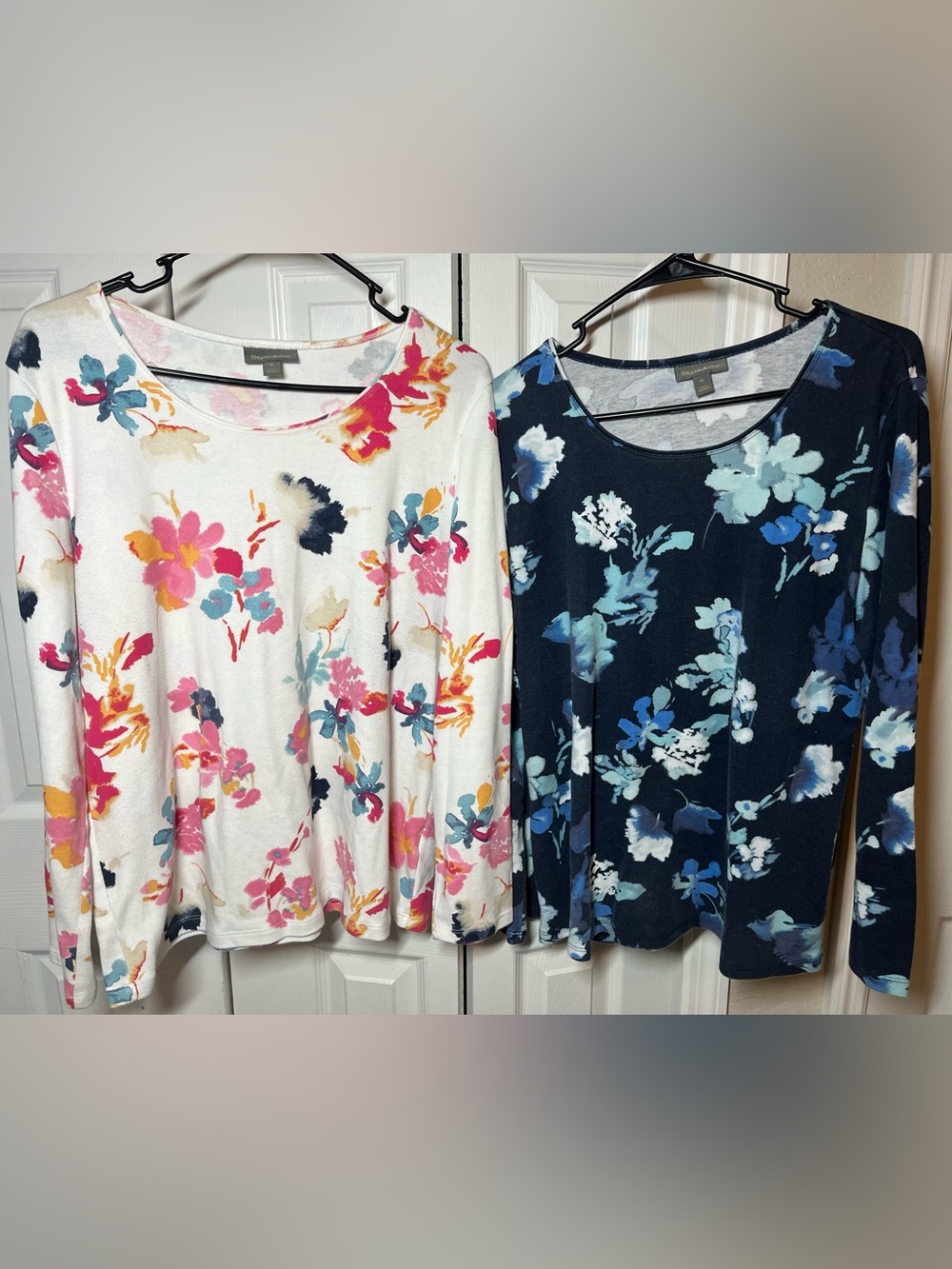 Style & co. Bundle of 2 floral long sleeve shirts size XL